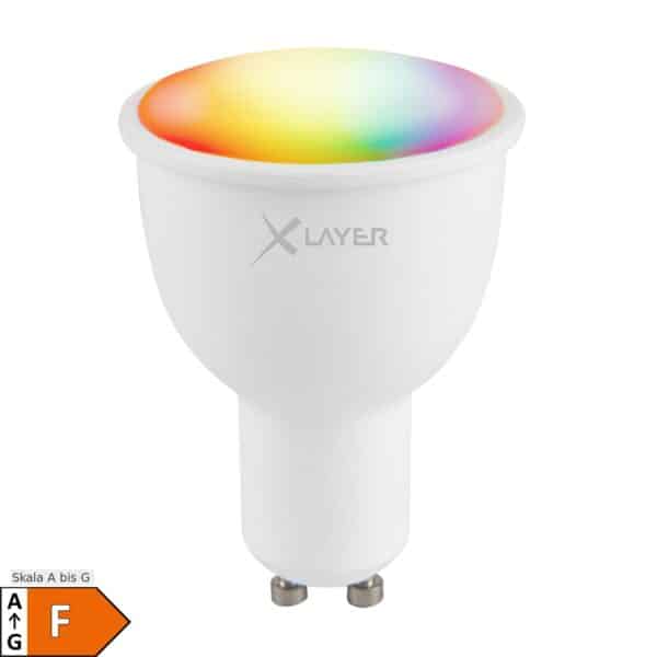 LED Leuchtmittel XLayer Smart Echo GU10 4.5W 380lm Warmweiß