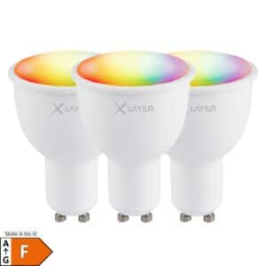 LED Leuchtmittel XLayer Smart Echo GU10 4.5W 380lm 3er Pack Warmweiß