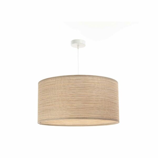 Pendelleuchte Cahul Strukturstoff Natur Optik beige Ø 40 cm 11065
