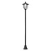 Outsunny Solar Gartenlaterne mit LED schwarz 26