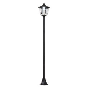 Outsunny Solar Gartenlaterne mit LED schwarz 26