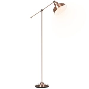 HOMCOM Stehlampe mit verstellbarem Schirm rotbronze 68