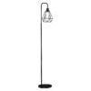 HOMCOM Stehlampe im Industrie-Stil schwarz   Stehleuchte Standleuchte Standlampe Studienlampe