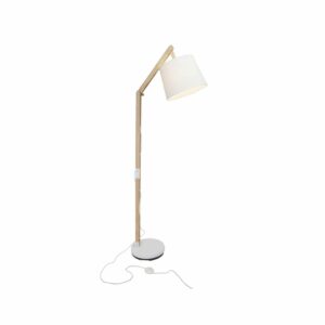 BRILLIANT Lampe Carlyn Standleuchte 1flg holz hell/weiß   1x A60