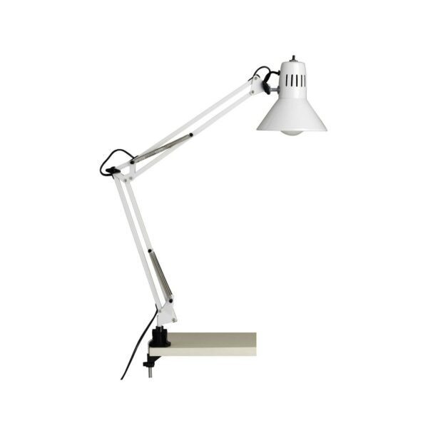 BRILLIANT Lampe Hobby Schreibtischklemmleuchte weiß   1x A60