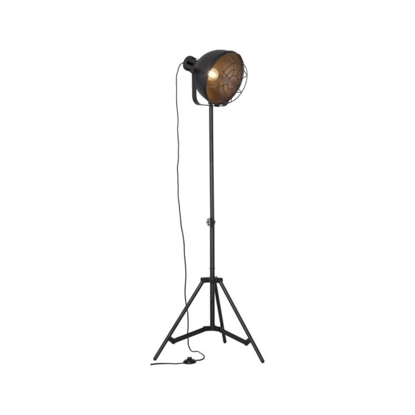 BRILLIANT Lampe Jesper Standleuchte 39cm Gitter schwarz   1x A60