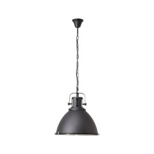 BRILLIANT Lampe Jesper Pendelleuchte 47cm Glas schwarz   1x A60
