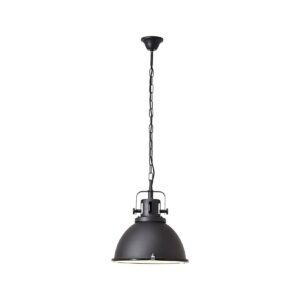 BRILLIANT Lampe Jesper Pendelleuchte 38cm Glas schwarz   1x A60