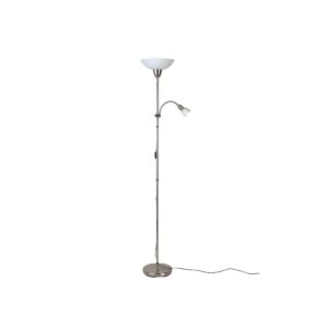 BRILLIANT Lampe Darlington Deckenfluter Lesearm eisen/weiß   1x A60
