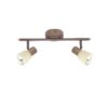 BRILLIANT Lampe Luca Spotrohr 2flg altkupfer/champagner   2x R50