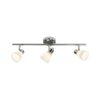 BRILLIANT Lampe Kensington Spotrohr 3flg chrom/weiß   3x QT14