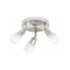 BRILLIANT Lampe Sofia Spotrondell 3flg eisen/chrom/weiß   3x D45