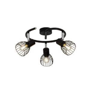 BRILLIANT Lampe Blacky Spotspirale 3flg schwarz   3x D45