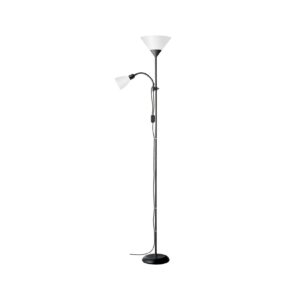 BRILLIANT Lampe Spari Deckenfluter Lesearm schwarz/weiß   1x A60