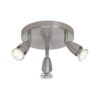 BRILLIANT Lampe Amalfi LED Spotrondell 3flg eisen   3x LED-PAR51