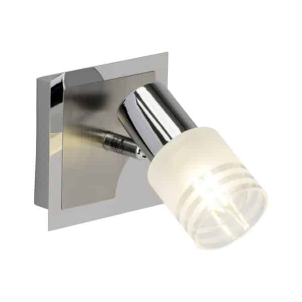 BRILLIANT Lampe Lea LED Wandspot eisen/chrom/weiß   1x LED-D45