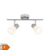 BRILLIANT Lampe Janna LED Spotrohr 2flg eisen/chrom/weiß   2x LED-Z45