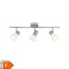 BRILLIANT Lampe Janna LED Spotrohr 3flg eisen/chrom/weiß   3x LED-Z45