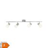 BRILLIANT Lampe Janna LED Spotrohr 4flg eisen/chrom/weiß   4x LED-Z45
