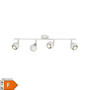BRILLIANT Lampe Ina LED Spotrohr 4flg weiß/chrom   4x LED-PAR51