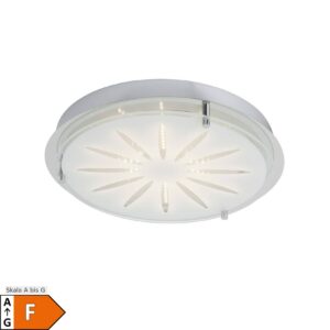 BRILLIANT Lampe Cathleen LED Wand- und Deckenleuchte 33cm chrom   1x 15W LED integriert (SMD)