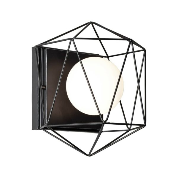BRILLIANT Lampe Synergy Wand- und Deckenleuchte schwarz/weiß   1x QT14