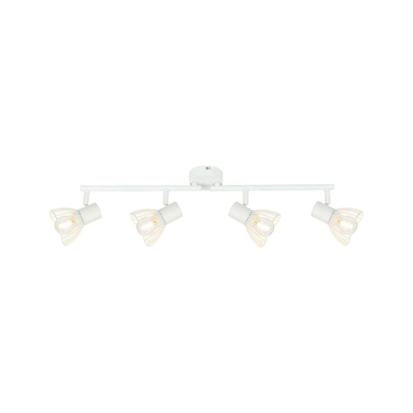 BRILLIANT Lampe Elhi Spotrohr 4flg weiß   4x D45