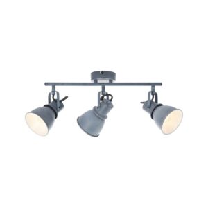 BRILLIANT Lampe Bogart Spotrohr 3flg grau Beton   3x D45