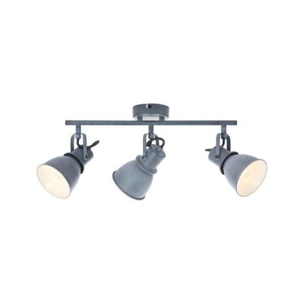 BRILLIANT Lampe Bogart Spotrohr 3flg grau Beton   3x D45