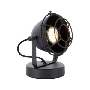 BRILLIANT Lampe Carmen Tischleuchte schwarz korund   1x PAR51