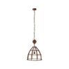 BRILLIANT Lampe Matrix Pendelleuchte 47cm rostfarbend   1x G95