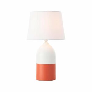 BRILLIANT Lampe Margaux Tischleuchte terracotta/weiß   1x A60