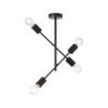BRILLIANT Lampe Elvera Deckenleuchte 4flg schwarz matt   4x A60