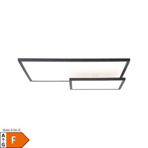BRILLIANT Lampe Bility LED Deckenaufbau-Paneel 62x47cm schwarz/weiß easyDim   1x 36W LED integriert