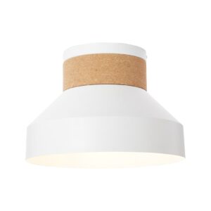 BRILLIANT Lampe Moka Deckenleuchte weiß matt/braun   1x A60