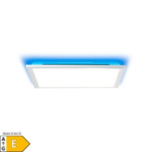 BRILLIANT Lampe Alissa LED Deckenaufbau-Paneel 40x40cm silber/weiß   1x 32W LED integriert (Samsung-Chip)