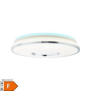 BRILLIANT Lampe Visitation LED Deckenleuchte 49cm weiß-silber   1x 32W LED integriert