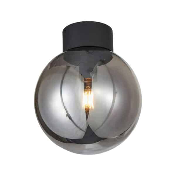 BRILLIANT Lampe Astro Deckenleuchte 25cm schwarz/rauchglas   1x A60