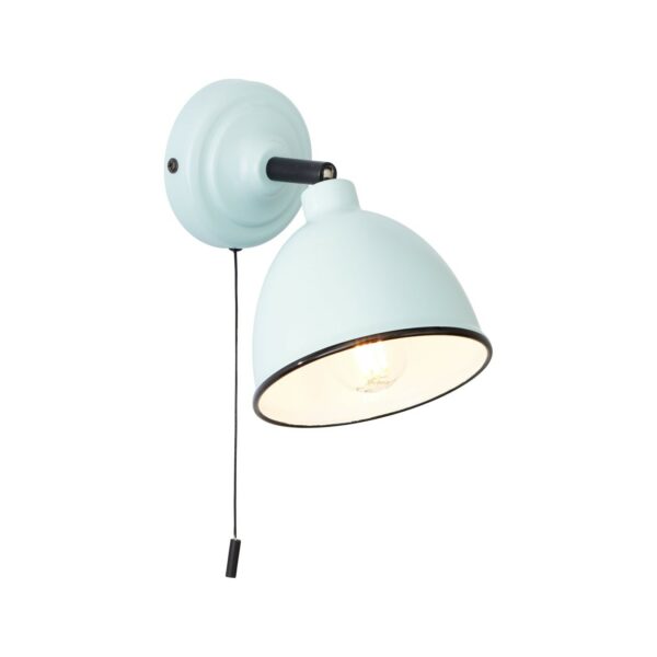 BRILLIANT Lampe Telio Wandleuchte Zugschalter hellblau   1x D45