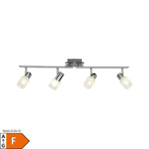 BRILLIANT Lampe Lea LED Spotrohr 4flg eisen/chrom/weiß   4x LED-D45