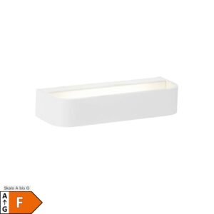 BRILLIANT Lampe Free LED Wandleuchte 26x10cm weiß   1x 8W LED integriert SMD