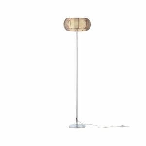 BRILLIANT Lampe Relax Standleuchte 2flg bronze/chrom   2x A60