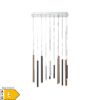 BRILLIANT Lampe Cembalo LED Pendelleuchte 14flg braun/Kaffee   14x 4W LED integriert