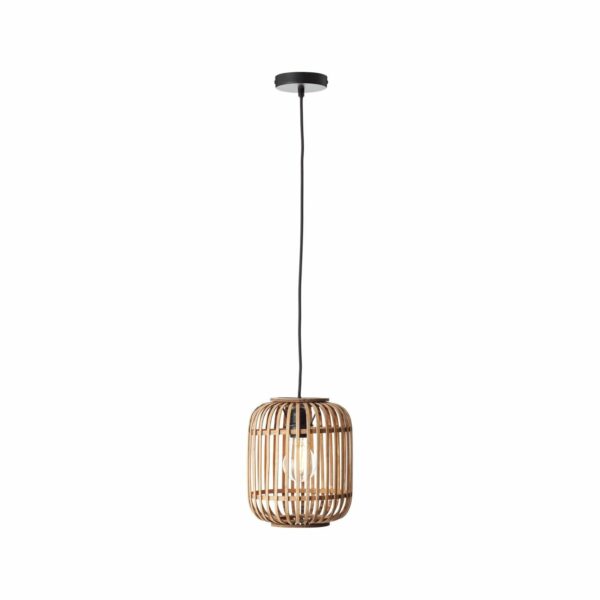 BRILLIANT Lampe Woodrow Pendelleuchte 1flg hellbraun   1x A60