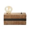 BRILLIANT Lampe Woodhill Tischleuchte antik/schwarz   1x A60