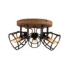 BRILLIANT Lampe Matrix Spotrondell 3flg. schwarz stahl   3x D45