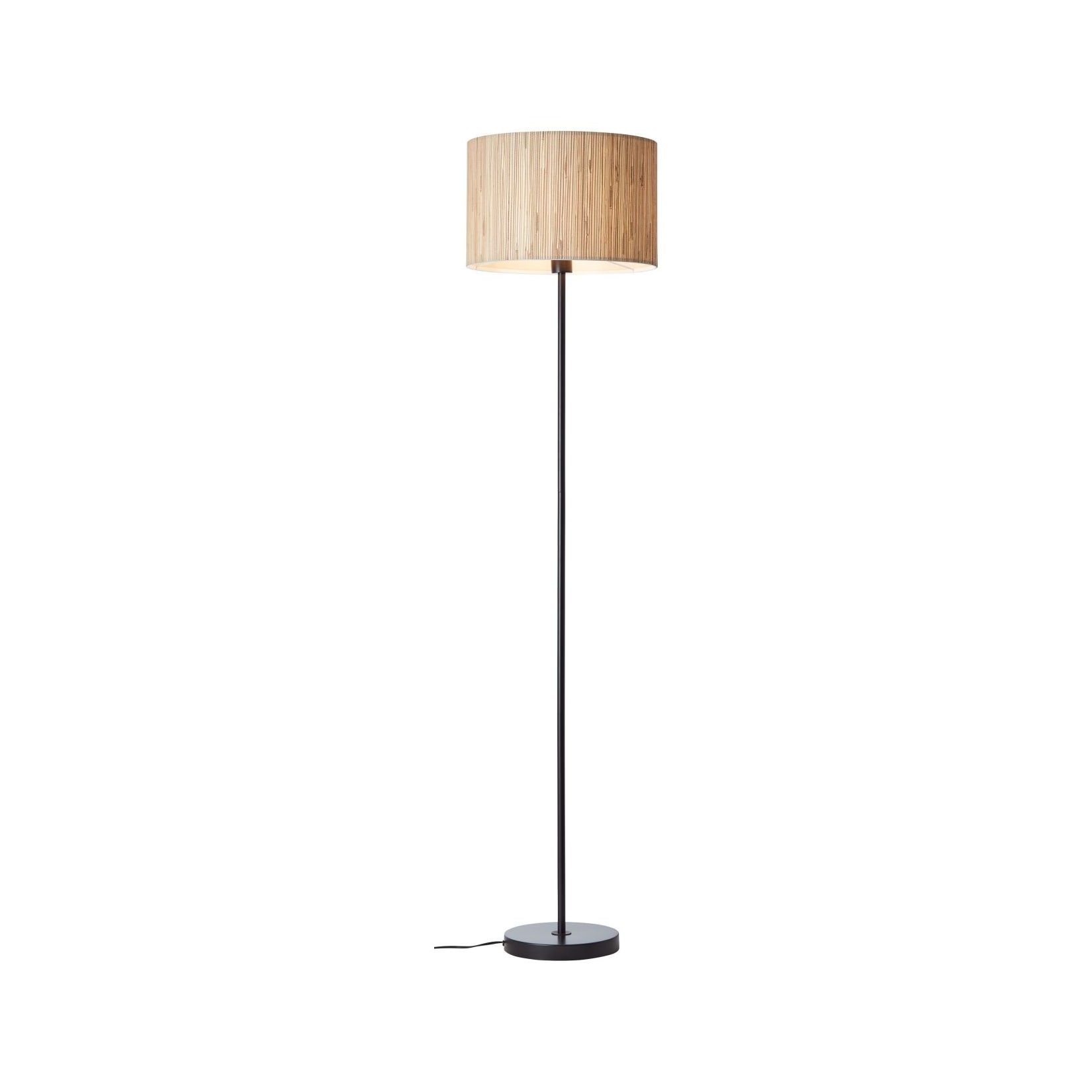 BRILLIANT Lampe, Wimea Standleuchte schwarz/natur, 1x A60, E27, 52W, Mit  Fußschalter kaufen bei