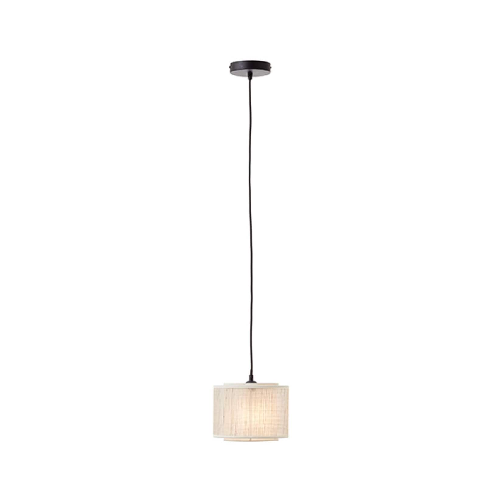 Höhe 22cm Pendelleuchte Odar kürzbar bei BRILLIANT der Kabel Lampe, 42W, einstellbar 1x E27, in schwarz/beige, kaufen / A60,