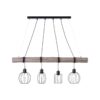BRILLIANT Karlen LED Pendelleuchte 4flg grau/schwarz   4x A60