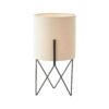 BRILLIANT Atami Tischleuchte schwarz/beige   1x D45